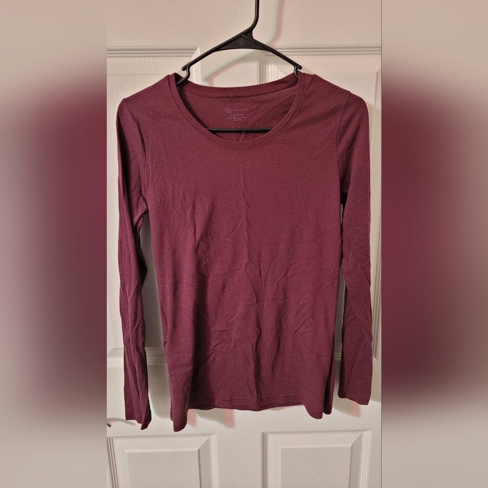 Burgundy long sleeve
